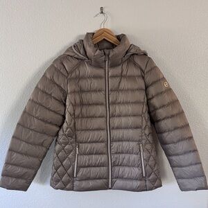 MICHAEL Michael Kors Taupe Puffer Jacket